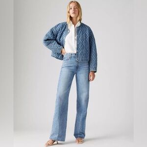 Levi’s Ribcage Wide Leg Jeans Not The Same Medium Wash 27x32 NWT